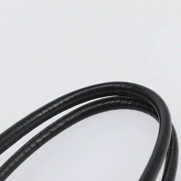 SAINT LAURENT Shoulder Bag Nylon Black Gold Auth yk19451 - Picture 9 of 16